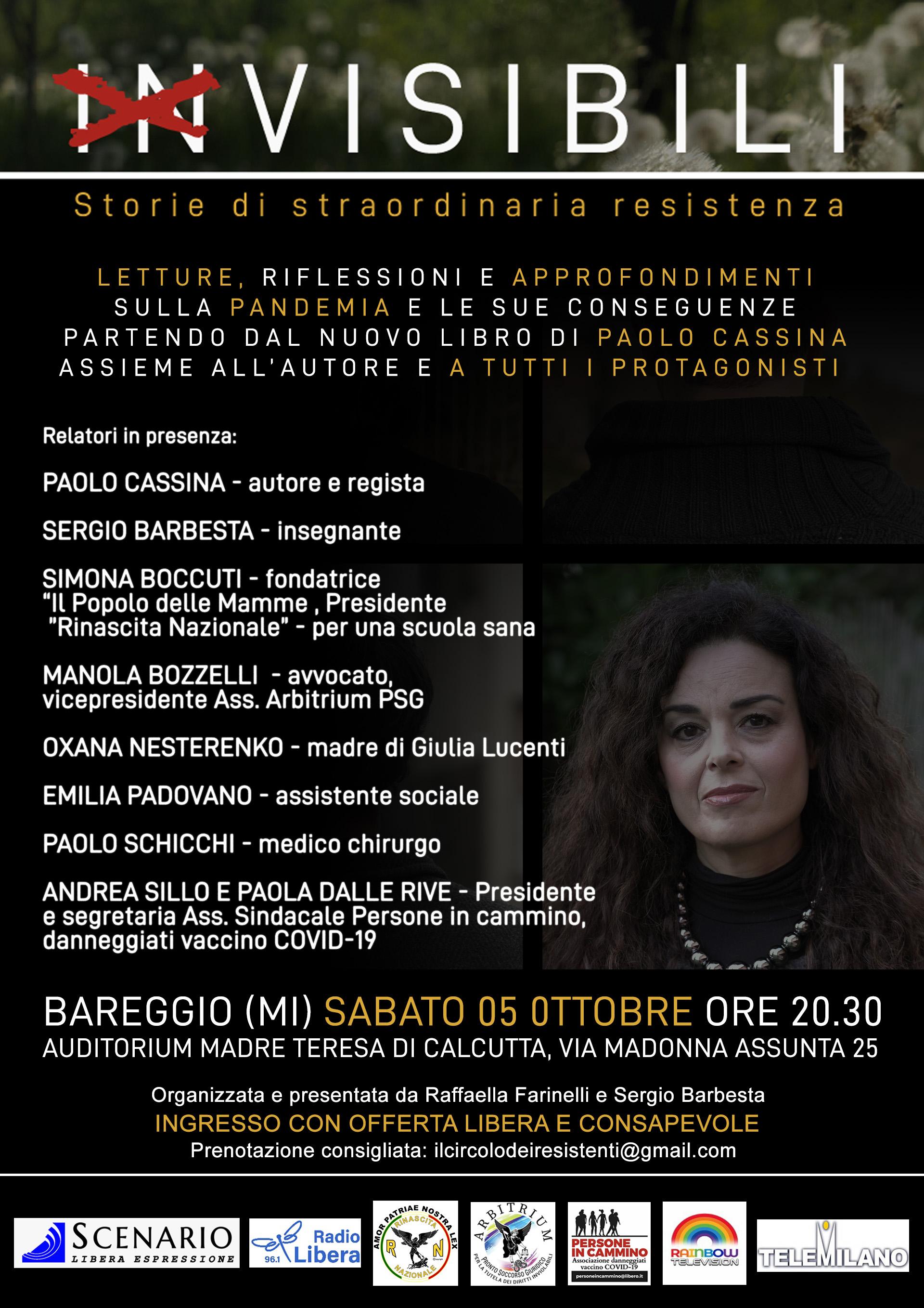 "INVISIBILI" - presentazione del libro di Paolo Cassina con tutti i protagonisti